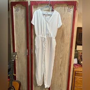 White Meaveor jumpsuit Medium